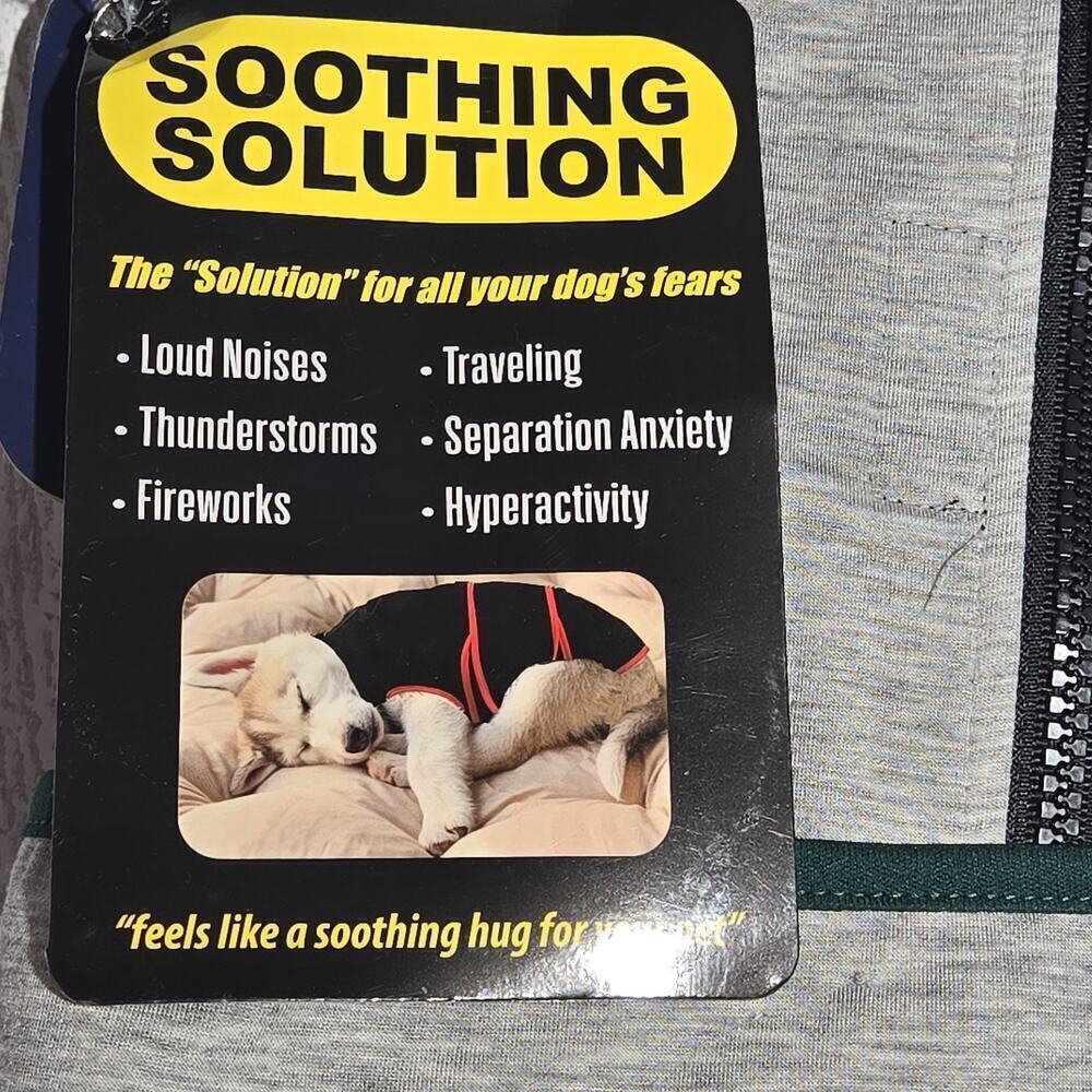 NCAA Michigan State Spartans Dog Anxiety Shirt Calming Soothing Vest SMALL grey - Picture 5 of 9
